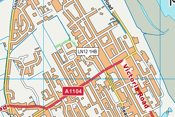 LN12 1HB map - OS VectorMap District (Ordnance Survey)