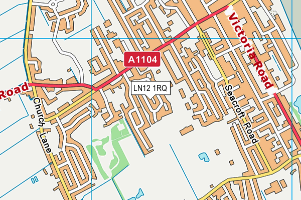 LN12 1RQ map - OS VectorMap District (Ordnance Survey) LN12 1RQ map - OS VectorMap District (Ordnance Survey)