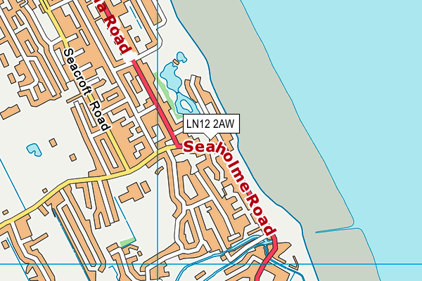 LN12 2AW map - OS VectorMap District (Ordnance Survey)