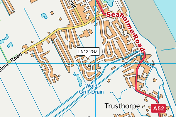 LN12 2GZ map - OS VectorMap District (Ordnance Survey) LN12 2GZ map - OS VectorMap District (Ordnance Survey)