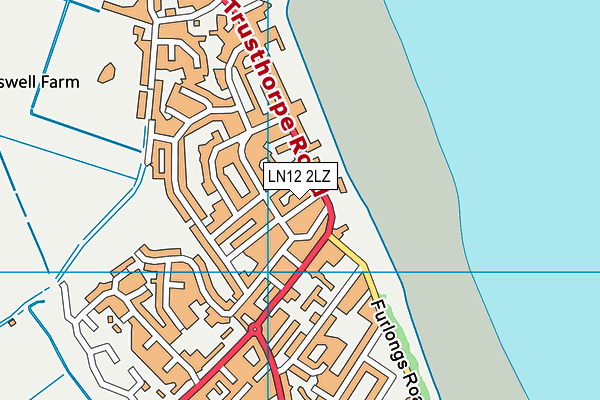 LN12 2LZ map - OS VectorMap District (Ordnance Survey) LN12 2LZ map - OS VectorMap District (Ordnance Survey)