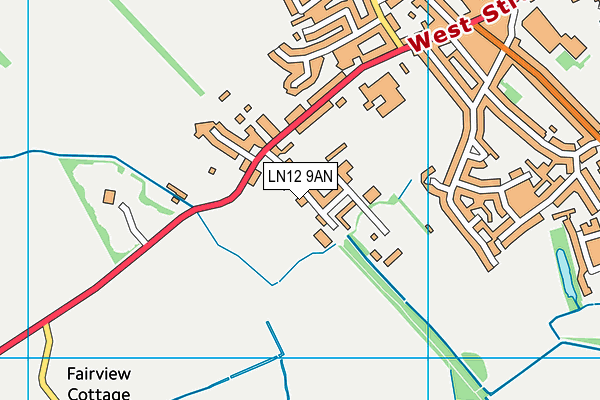 LN12 9AN map - OS VectorMap District (Ordnance Survey) LN12 9AN map - OS VectorMap District (Ordnance Survey)