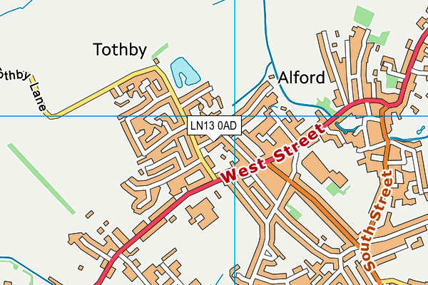 LN13 0AD map - OS VectorMap District (Ordnance Survey) LN13 0AD map - OS VectorMap District (Ordnance Survey)
