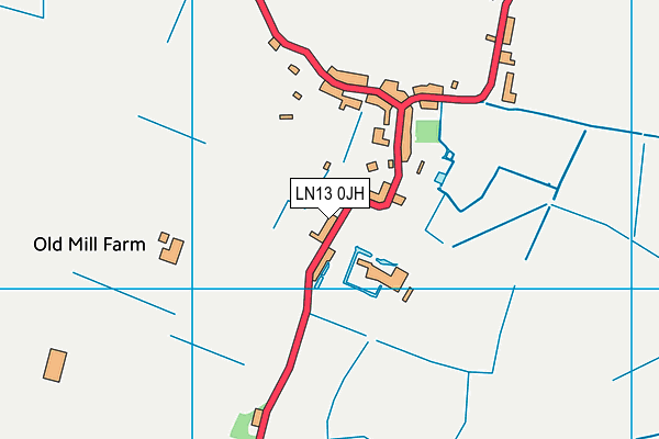 LN13 0JH map - OS VectorMap District (Ordnance Survey) LN13 0JH map - OS VectorMap District (Ordnance Survey)