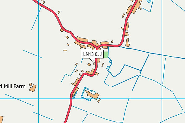 LN13 0JJ map - OS VectorMap District (Ordnance Survey) LN13 0JJ map - OS VectorMap District (Ordnance Survey)