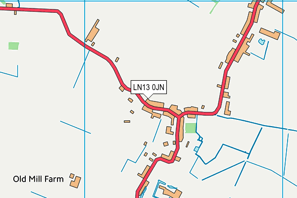 LN13 0JN map - OS VectorMap District (Ordnance Survey) LN13 0JN map - OS VectorMap District (Ordnance Survey)