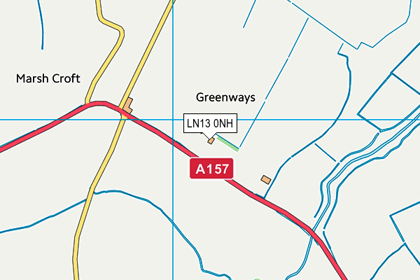 LN13 0NH map - OS VectorMap District (Ordnance Survey) LN13 0NH map - OS VectorMap District (Ordnance Survey)
