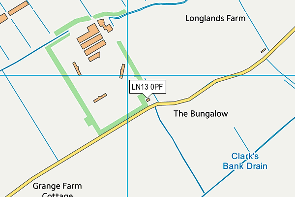 LN13 0PF map - OS VectorMap District (Ordnance Survey)