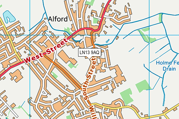 LN13 9AQ map - OS VectorMap District (Ordnance Survey) LN13 9AQ map - OS VectorMap District (Ordnance Survey)