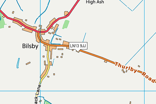 LN13 9JJ map - OS VectorMap District (Ordnance Survey) LN13 9JJ map - OS VectorMap District (Ordnance Survey)