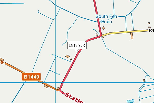 LN13 9JR map - OS VectorMap District (Ordnance Survey) LN13 9JR map - OS VectorMap District (Ordnance Survey)
