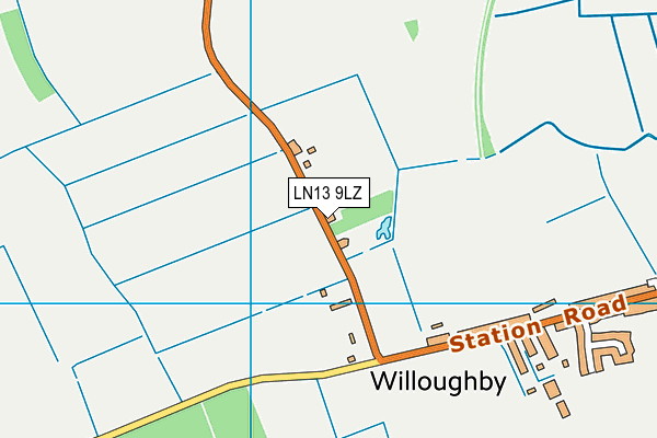 LN13 9LZ map - OS VectorMap District (Ordnance Survey) LN13 9LZ map - OS VectorMap District (Ordnance Survey)
