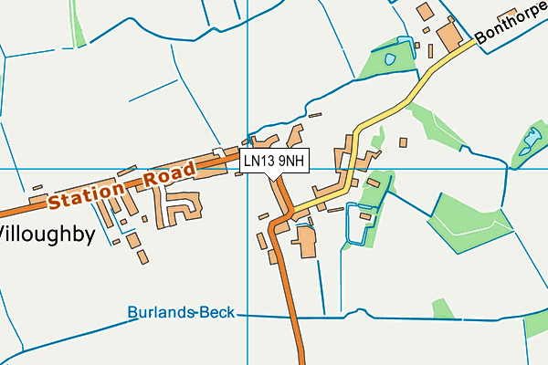 LN13 9NH map - OS VectorMap District (Ordnance Survey) LN13 9NH map - OS VectorMap District (Ordnance Survey)