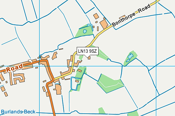 LN13 9SZ map - OS VectorMap District (Ordnance Survey) LN13 9SZ map - OS VectorMap District (Ordnance Survey)