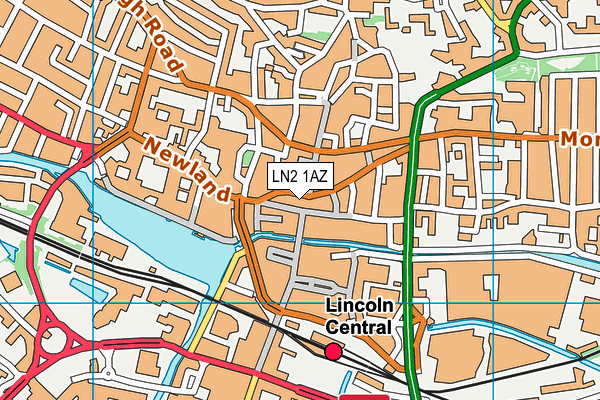 LN2 1AZ map - OS VectorMap District (Ordnance Survey) LN2 1AZ map - OS VectorMap District (Ordnance Survey)