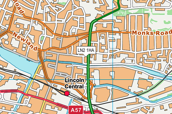 LN2 1HA map - OS VectorMap District (Ordnance Survey) LN2 1HA map - OS VectorMap District (Ordnance Survey)