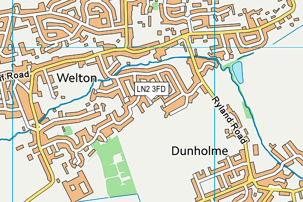 LN2 3FD map - OS VectorMap District (Ordnance Survey) LN2 3FD map - OS VectorMap District (Ordnance Survey)