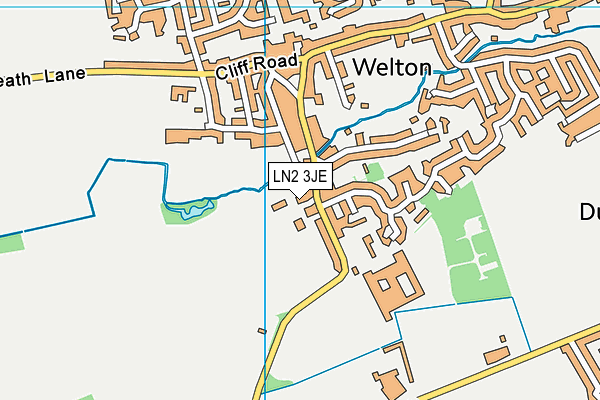 LN2 3JE map - OS VectorMap District (Ordnance Survey) LN2 3JE map - OS VectorMap District (Ordnance Survey)