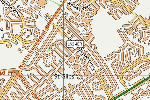 LN2 4ER map - OS VectorMap District (Ordnance Survey) LN2 4ER map - OS VectorMap District (Ordnance Survey)