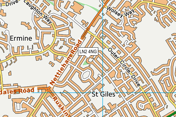 LN2 4NG map - OS VectorMap District (Ordnance Survey) LN2 4NG map - OS VectorMap District (Ordnance Survey)