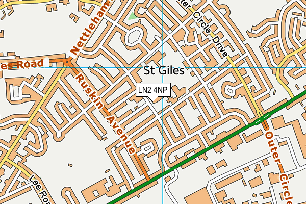 LN2 4NP map - OS VectorMap District (Ordnance Survey)