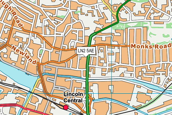 LN2 5AE map - OS VectorMap District (Ordnance Survey) LN2 5AE map - OS VectorMap District (Ordnance Survey)
