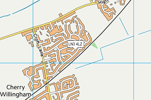 LN3 4LZ map - OS VectorMap District (Ordnance Survey) LN3 4LZ map - OS VectorMap District (Ordnance Survey)
