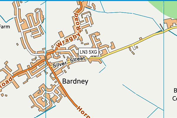 LN3 5XG map - OS VectorMap District (Ordnance Survey) LN3 5XG map - OS VectorMap District (Ordnance Survey)