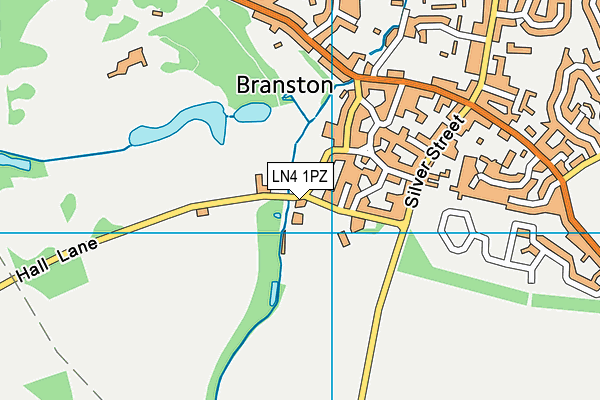 LN4 1PZ map - OS VectorMap District (Ordnance Survey)
