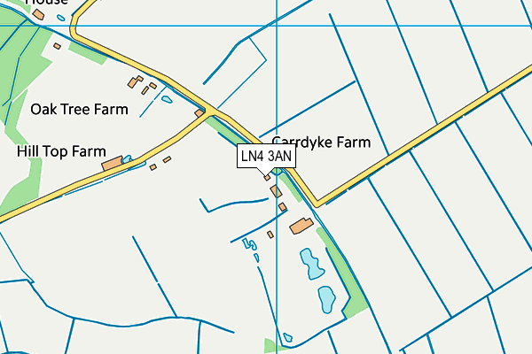 LN4 3AN map - OS VectorMap District (Ordnance Survey) LN4 3AN map - OS VectorMap District (Ordnance Survey)