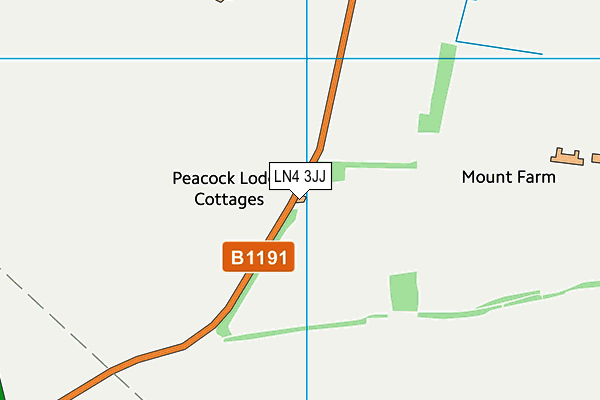 LN4 3JJ map - OS VectorMap District (Ordnance Survey) LN4 3JJ map - OS VectorMap District (Ordnance Survey)
