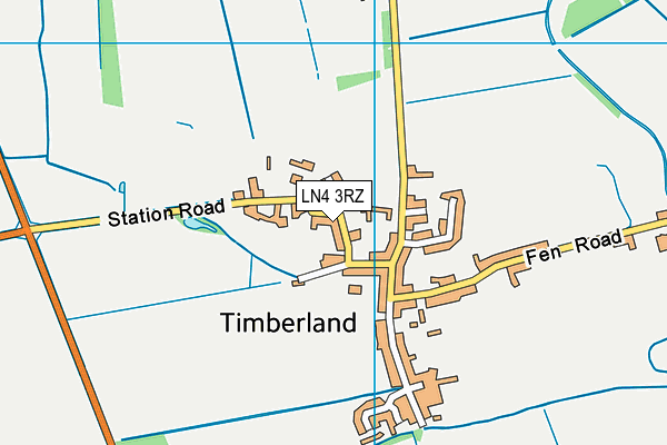 LN4 3RZ map - OS VectorMap District (Ordnance Survey) LN4 3RZ map - OS VectorMap District (Ordnance Survey)
