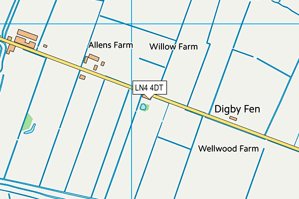 LN4 4DT map - OS VectorMap District (Ordnance Survey) LN4 4DT map - OS VectorMap District (Ordnance Survey)