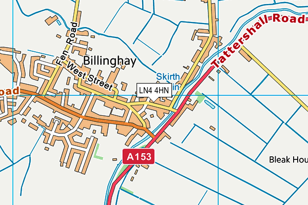LN4 4HN map - OS VectorMap District (Ordnance Survey)