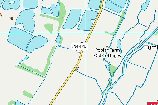 LN4 4PD map - OS VectorMap District (Ordnance Survey)