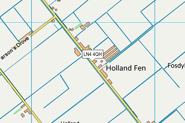LN4 4QH map - OS VectorMap District (Ordnance Survey) LN4 4QH map - OS VectorMap District (Ordnance Survey)