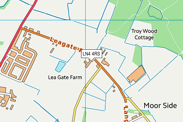 LN4 4RS map - OS VectorMap District (Ordnance Survey) LN4 4RS map - OS VectorMap District (Ordnance Survey)