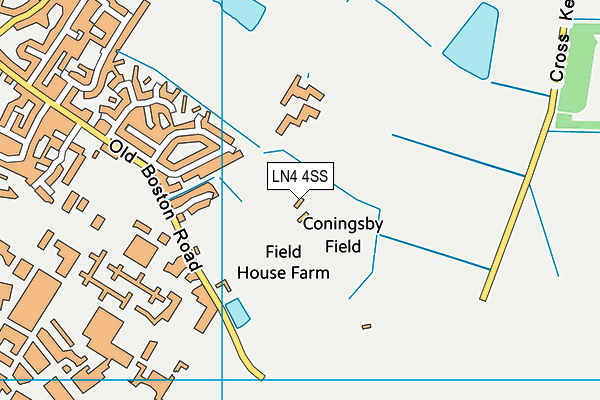 LN4 4SS map - OS VectorMap District (Ordnance Survey) LN4 4SS map - OS VectorMap District (Ordnance Survey)