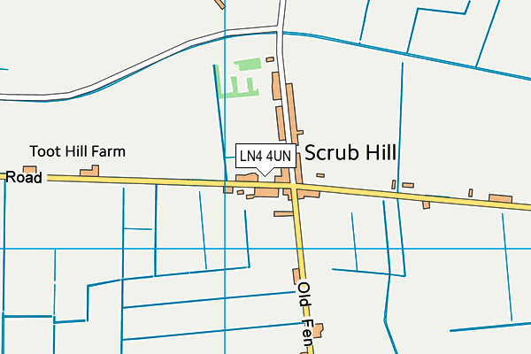 LN4 4UN map - OS VectorMap District (Ordnance Survey) LN4 4UN map - OS VectorMap District (Ordnance Survey)