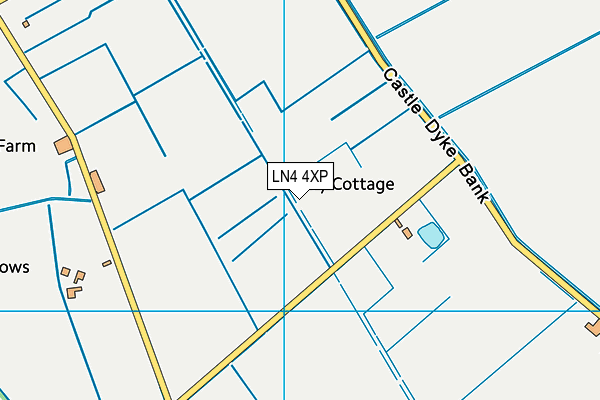 LN4 4XP map - OS VectorMap District (Ordnance Survey) LN4 4XP map - OS VectorMap District (Ordnance Survey)