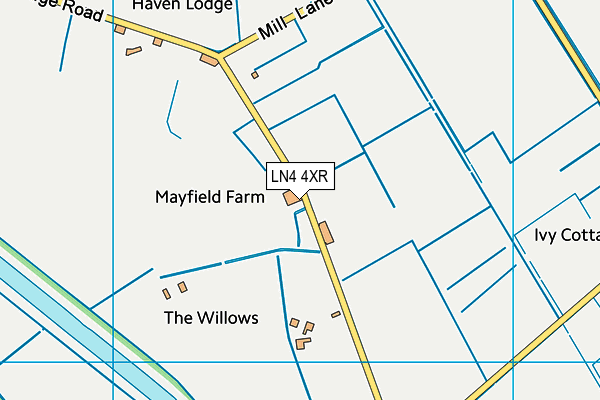 LN4 4XR map - OS VectorMap District (Ordnance Survey) LN4 4XR map - OS VectorMap District (Ordnance Survey)