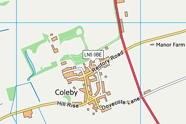 LN5 0BE map - OS VectorMap District (Ordnance Survey) LN5 0BE map - OS VectorMap District (Ordnance Survey)