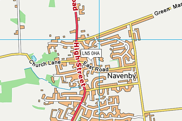 LN5 0HA map - OS VectorMap District (Ordnance Survey) LN5 0HA map - OS VectorMap District (Ordnance Survey)