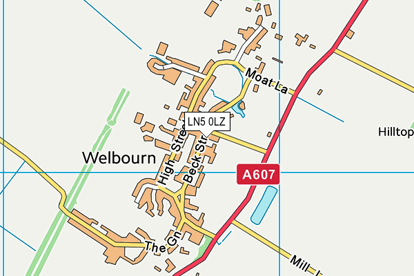 LN5 0LZ map - OS VectorMap District (Ordnance Survey) LN5 0LZ map - OS VectorMap District (Ordnance Survey)