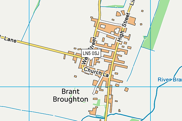 LN5 0SJ map - OS VectorMap District (Ordnance Survey) LN5 0SJ map - OS VectorMap District (Ordnance Survey)