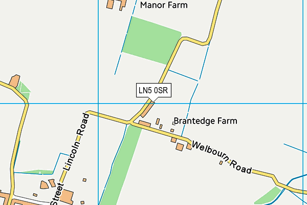 LN5 0SR map - OS VectorMap District (Ordnance Survey) LN5 0SR map - OS VectorMap District (Ordnance Survey)