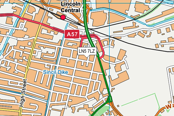 LN5 7LZ map - OS VectorMap District (Ordnance Survey) LN5 7LZ map - OS VectorMap District (Ordnance Survey)