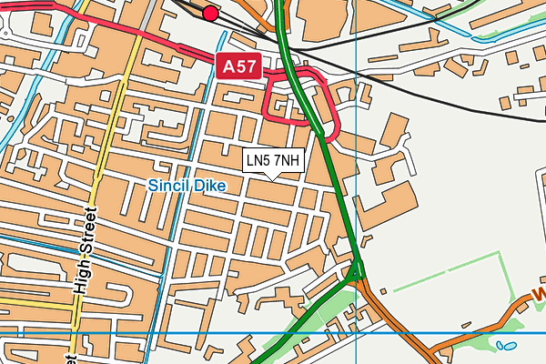 LN5 7NH map - OS VectorMap District (Ordnance Survey) LN5 7NH map - OS VectorMap District (Ordnance Survey)