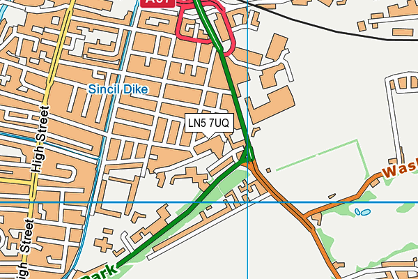 LN5 7UQ map - OS VectorMap District (Ordnance Survey) LN5 7UQ map - OS VectorMap District (Ordnance Survey)