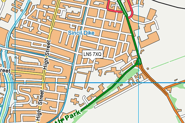 LN5 7XQ map - OS VectorMap District (Ordnance Survey) LN5 7XQ map - OS VectorMap District (Ordnance Survey)